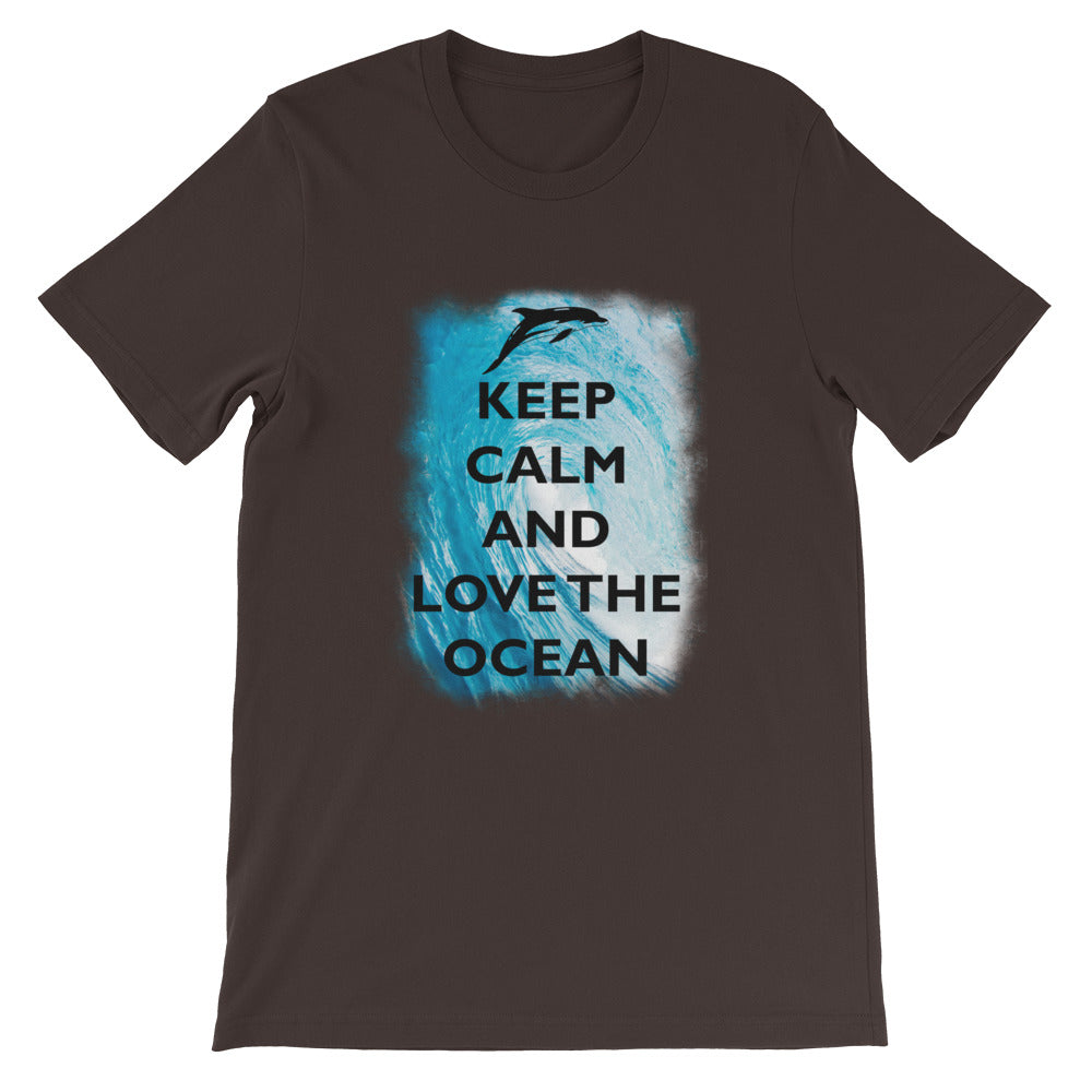 Keep Calm and Love the Ocean Shirt - Splashing Apparel