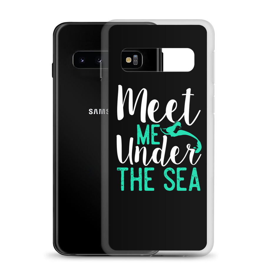 Meet Me Under the Sea Samsung Case Black - Splashing Apparel