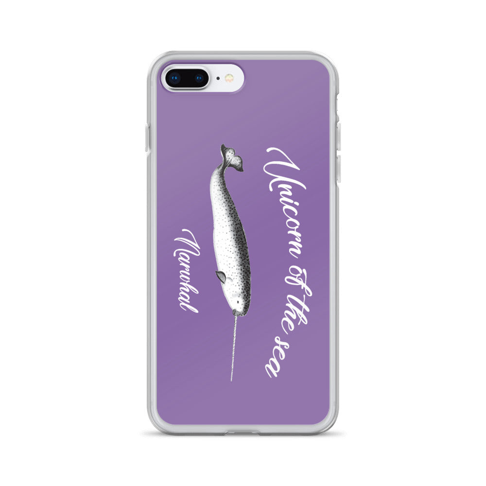 Unicorn of the Sea iPhone Case Purple - Splashing Apparel