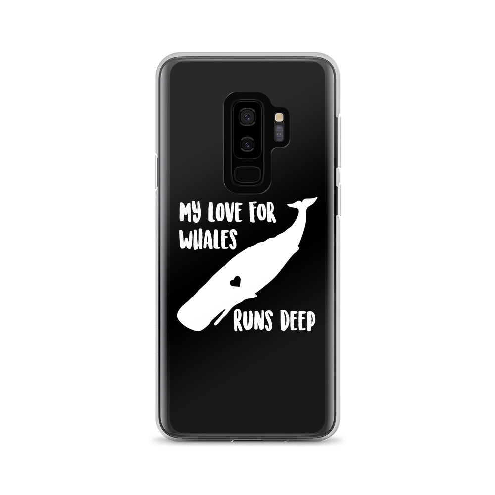 My Love Runs Deep Samsung Case Black - Splashing Apparel