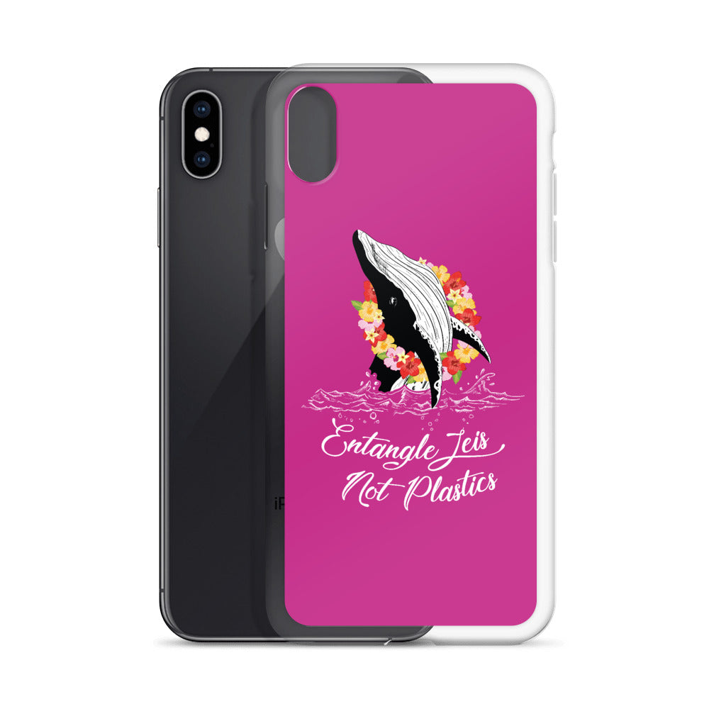 Entangle Leis Not Plastics iPhone Case Pink - Splashing Apparel