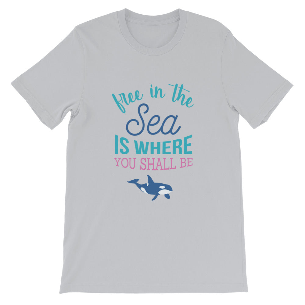 Free in the Sea Tshirt - Splashing Apparel