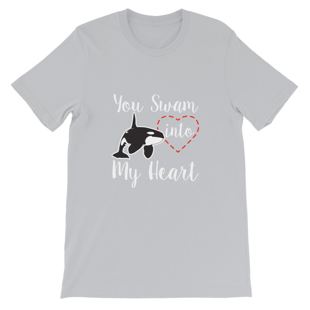 You Swam into My Heart T-Shirt - Splashing Apparel