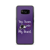 You Swam into My Heart Samsung Case Purple - Splashing Apparel