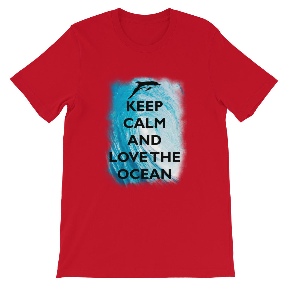 Keep Calm and Love the Ocean Shirt - Splashing Apparel