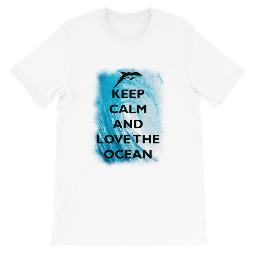Keep Calm and Love the Ocean Shirt - Splashing Apparel