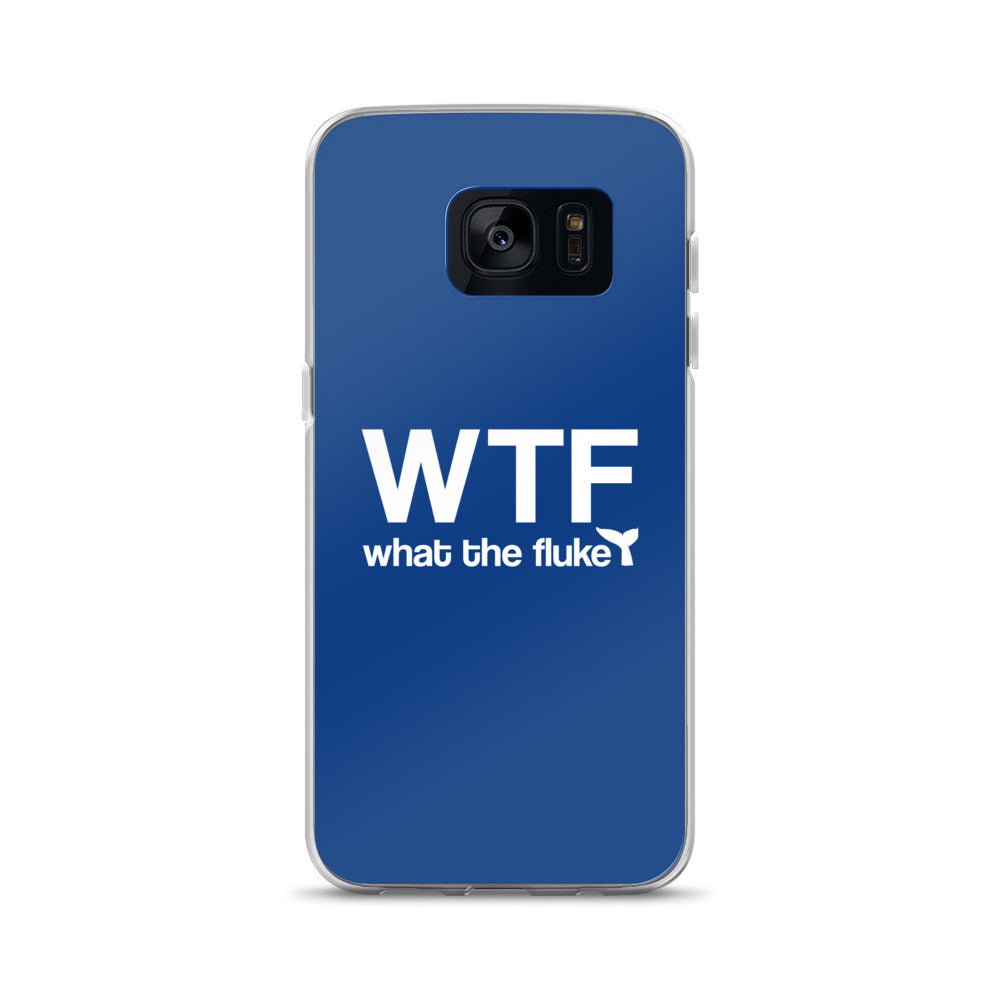 What the Fluke Samsung Case Dark Blue - Splashing Apparel