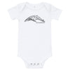 Geometric Humpback Whale Baby Onesie - Splashing Apparel