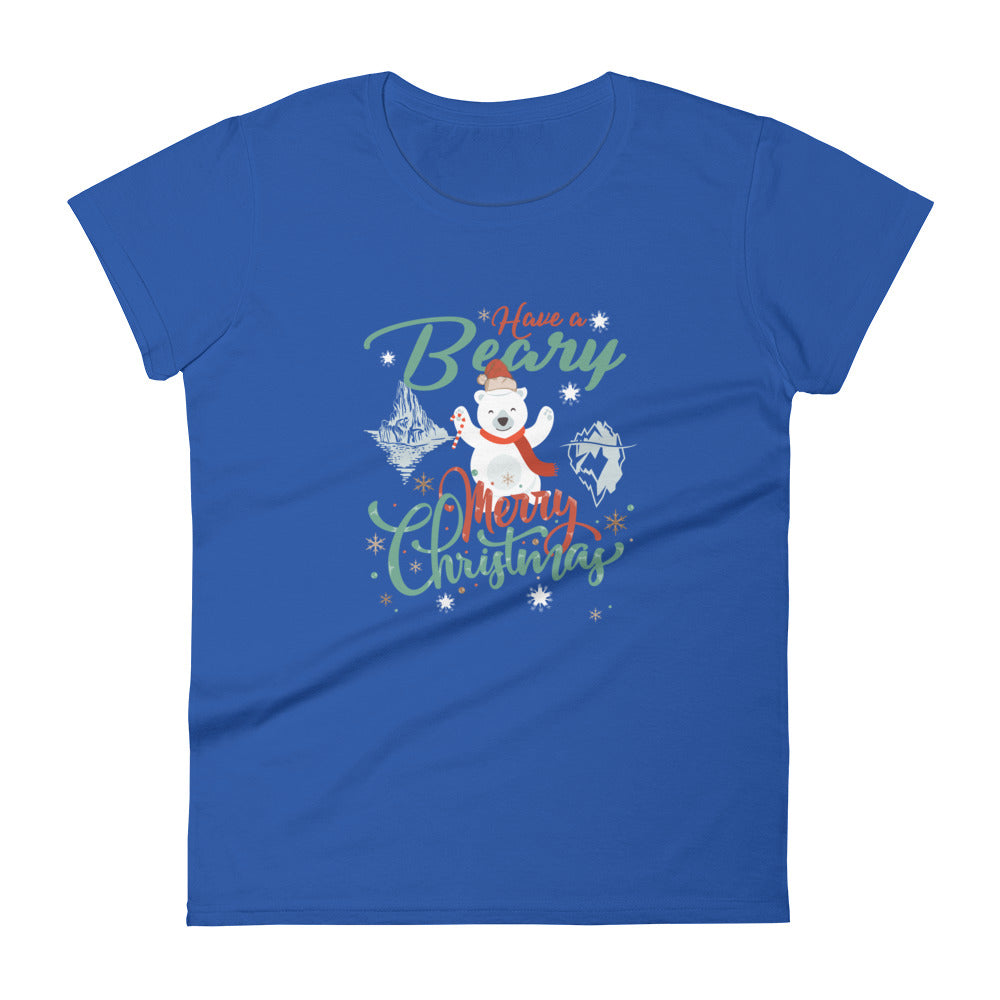 Beary Merry Christmas Women's t-shirt - Splashing Apparel