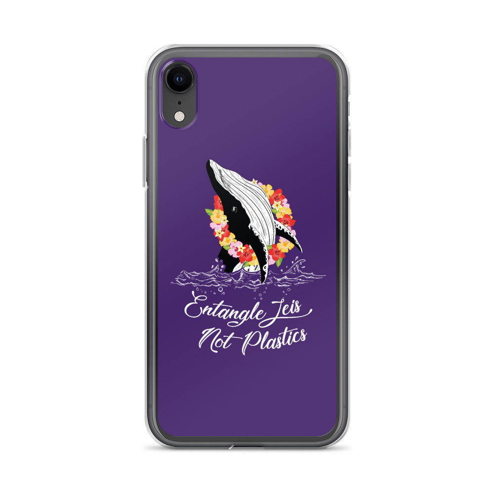 Entangle Leis Not Plastics iPhone Case Purple - Splashing Apparel