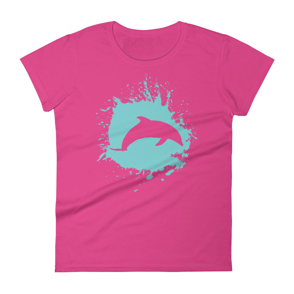 Dolphin Splash Women's Shirt - Splashing Apparel