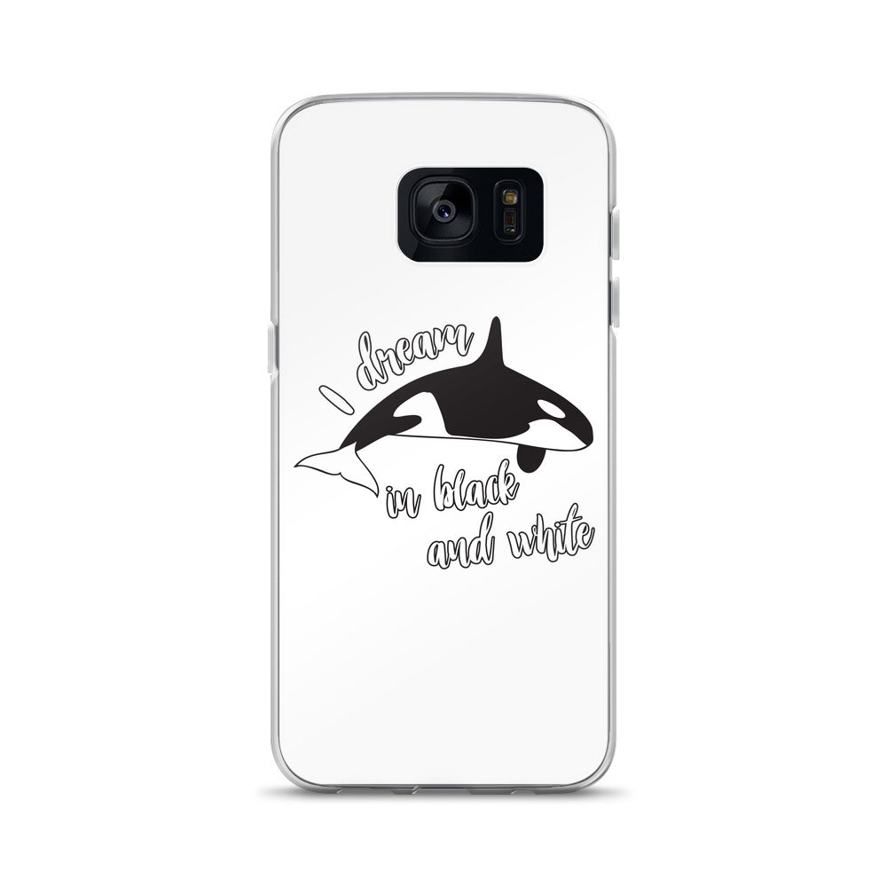 Dream in black and White Samsung Case - Splashing Apparel