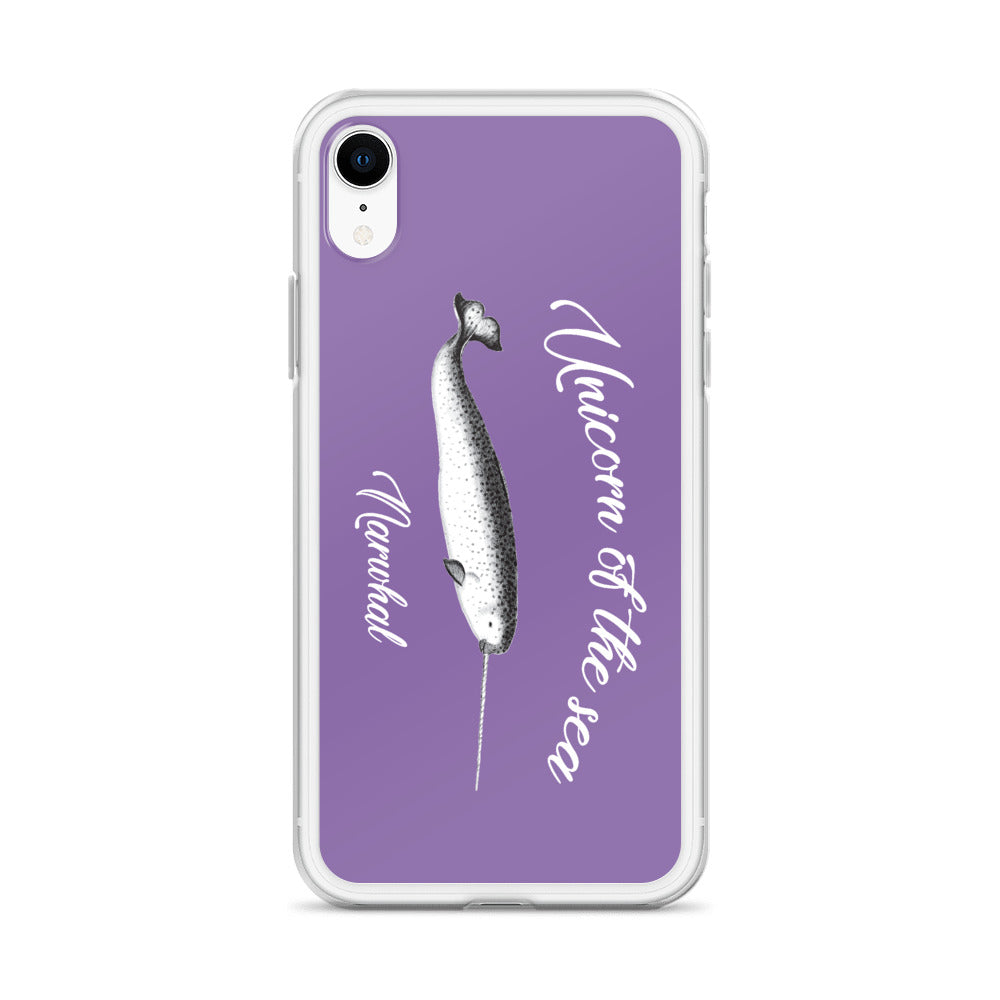 Unicorn of the Sea iPhone Case Purple - Splashing Apparel