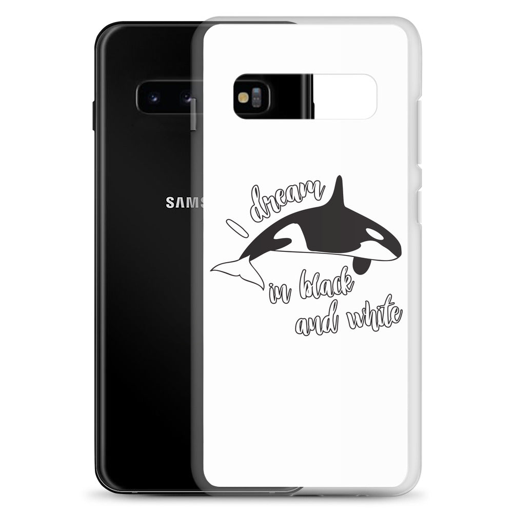 Dream in black and White Samsung Case - Splashing Apparel