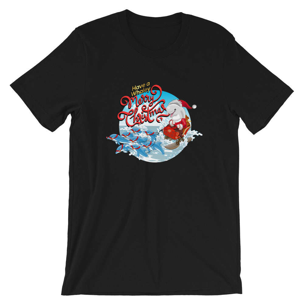 Santa’s Reindolphins T-Shirt - Splashing Apparel