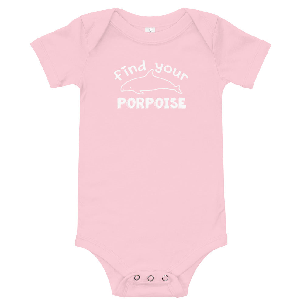 Find Your Porpoise Baby Onesie
