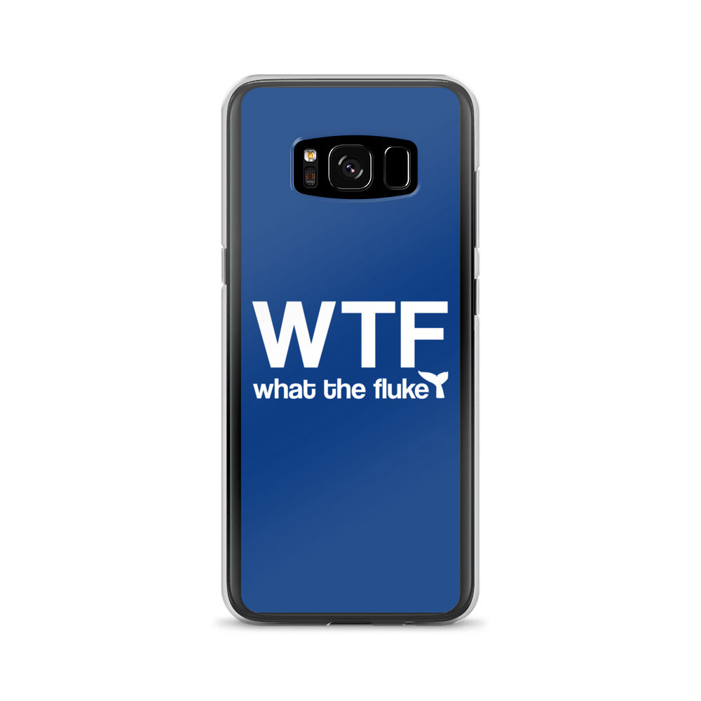 What the Fluke Samsung Case Dark Blue - Splashing Apparel
