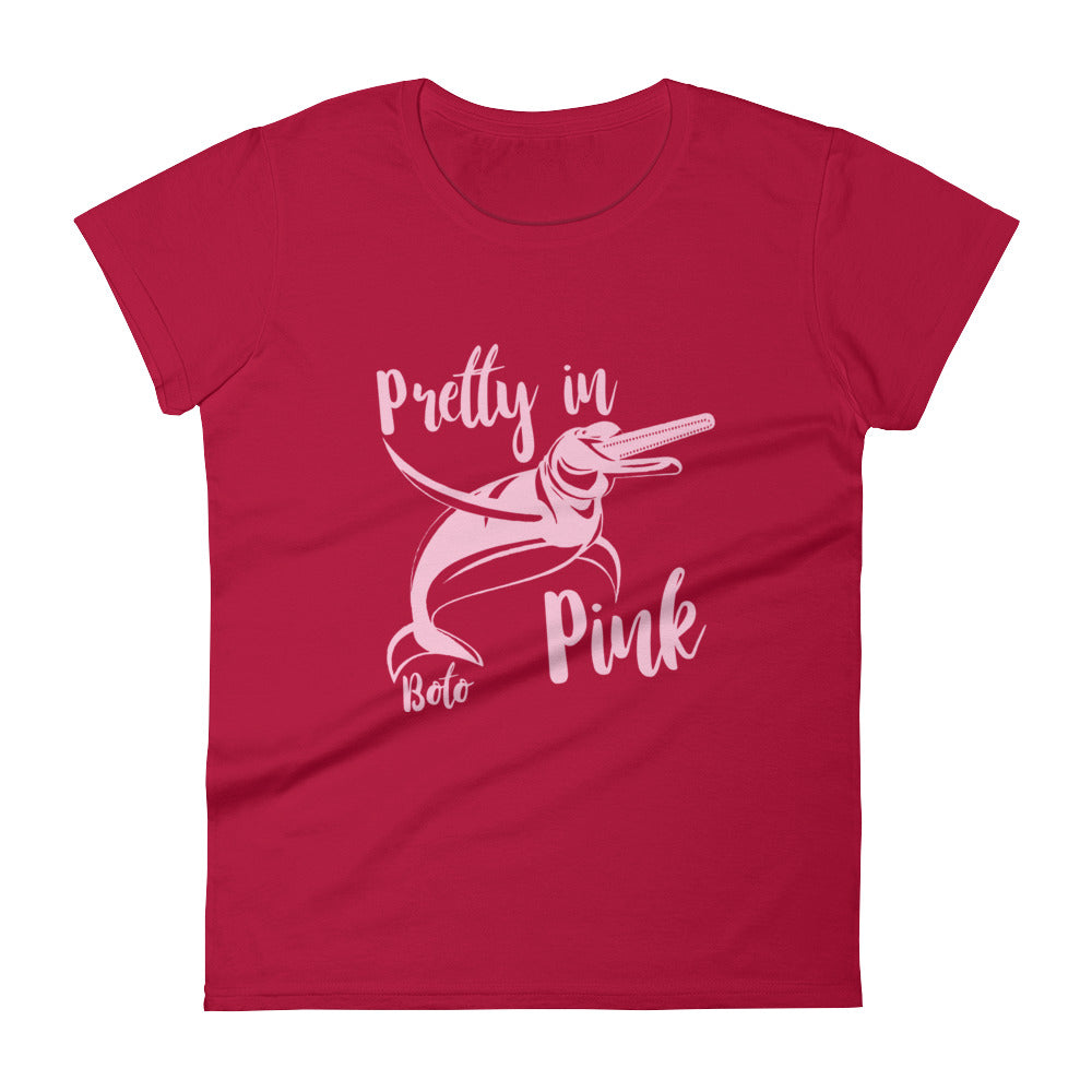 Pretty in Pink Boto Dolphin Women's Shirt - Splashing Apparel
