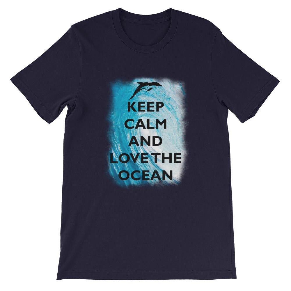 Keep Calm and Love the Ocean Shirt - Splashing Apparel