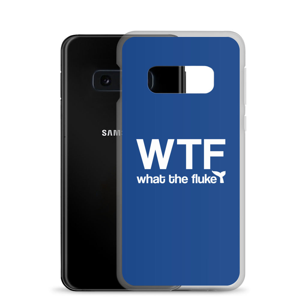 What the Fluke Samsung Case Dark Blue - Splashing Apparel