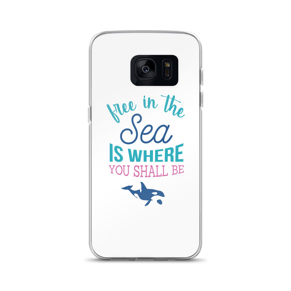 Free in the Sea Samsung Case - Splashing Apparel