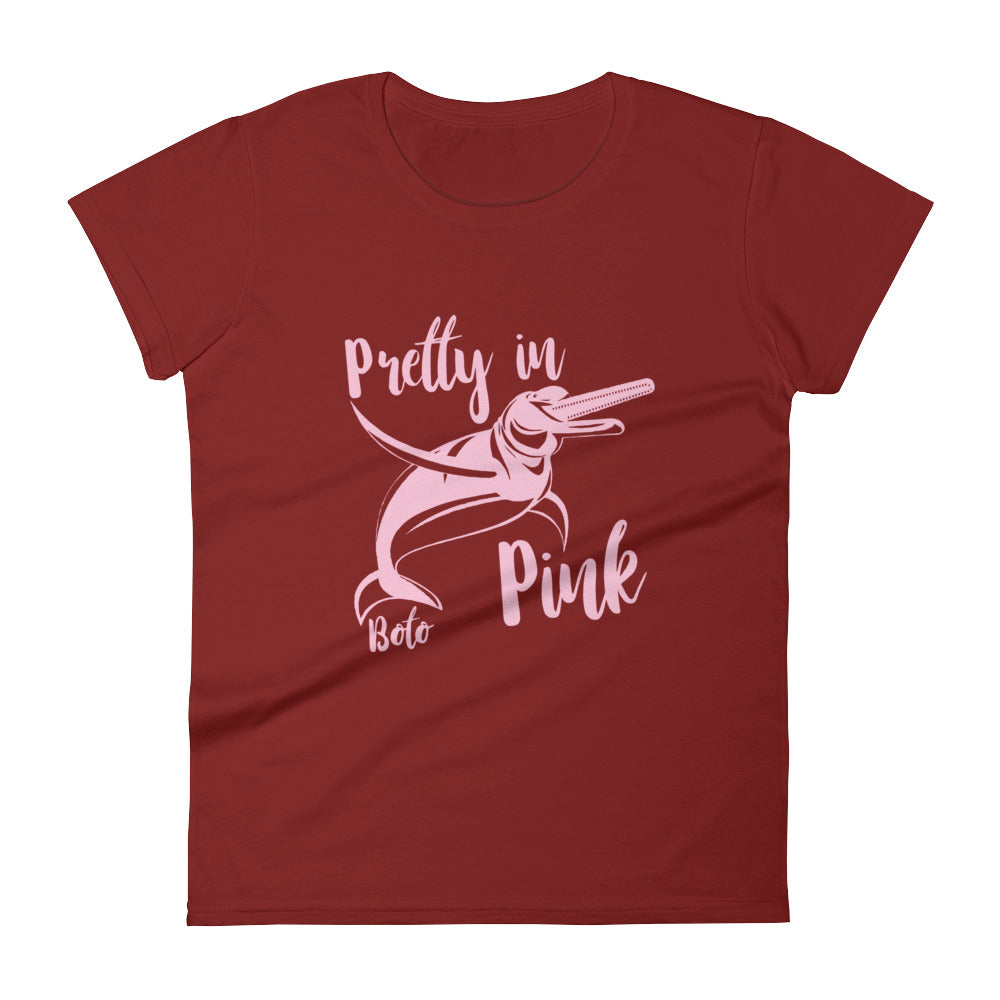 Pretty in Pink Boto Dolphin Women's Shirt - Splashing Apparel