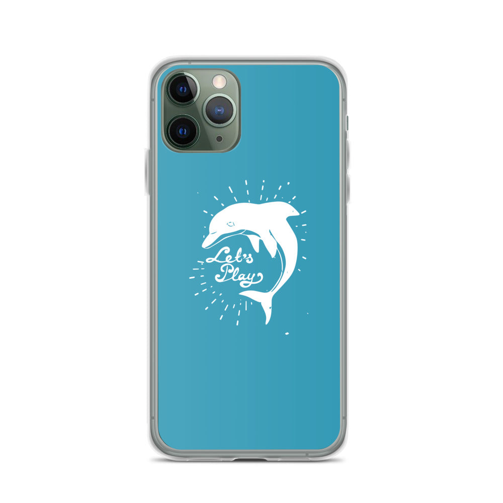 Let's Play iPhone Case Blue - Splashing Apparel