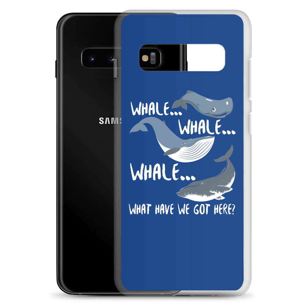 Whale Whale Whale Samsung Case Dark Blue - Splashing Apparel