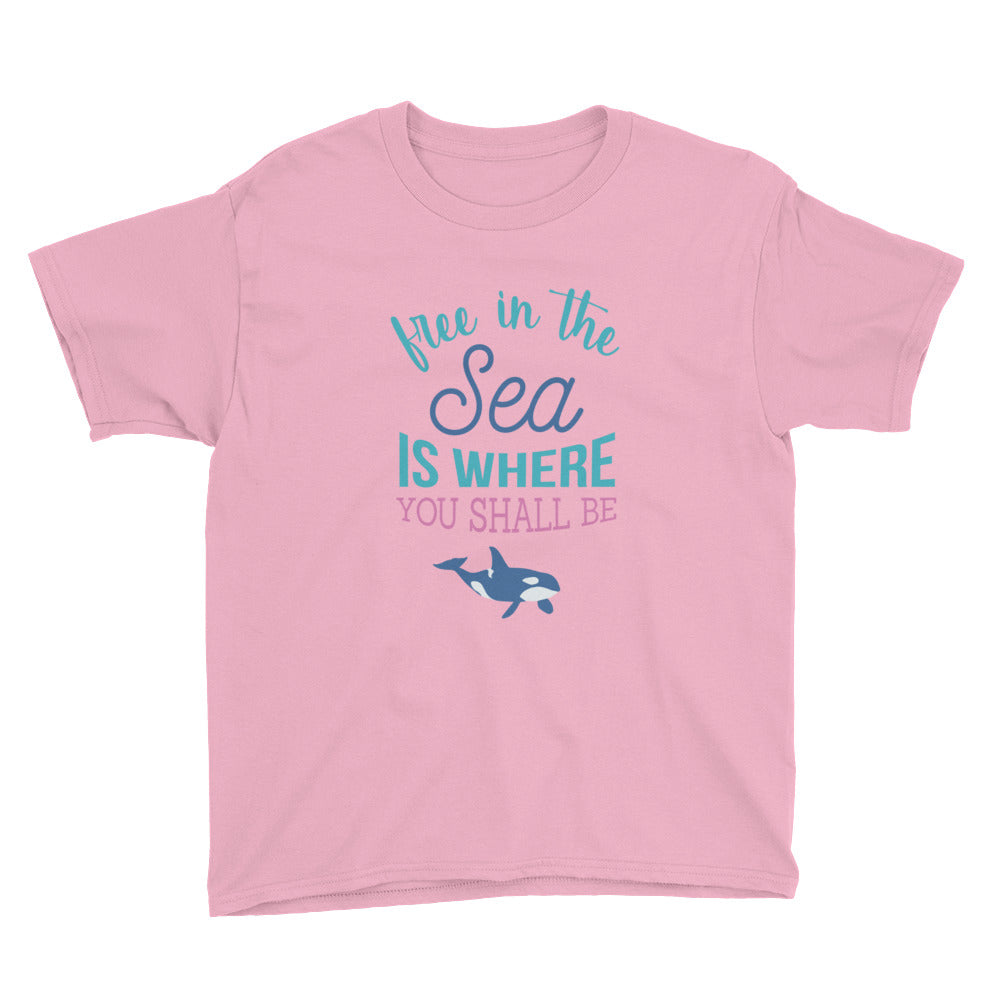 Free in the Sea Kids Shirt - Splashing Apparel