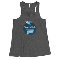 Blue Whale Women's Flowy Racerback Tank - Splashing Apparel