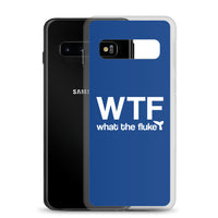 What the Fluke Samsung Case Dark Blue - Splashing Apparel