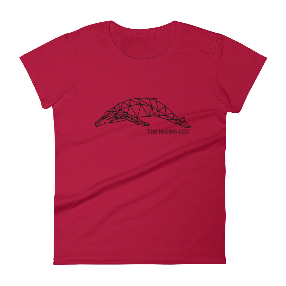 Geometric Humpback Whale Women's Shirt - Splashing Apparel
