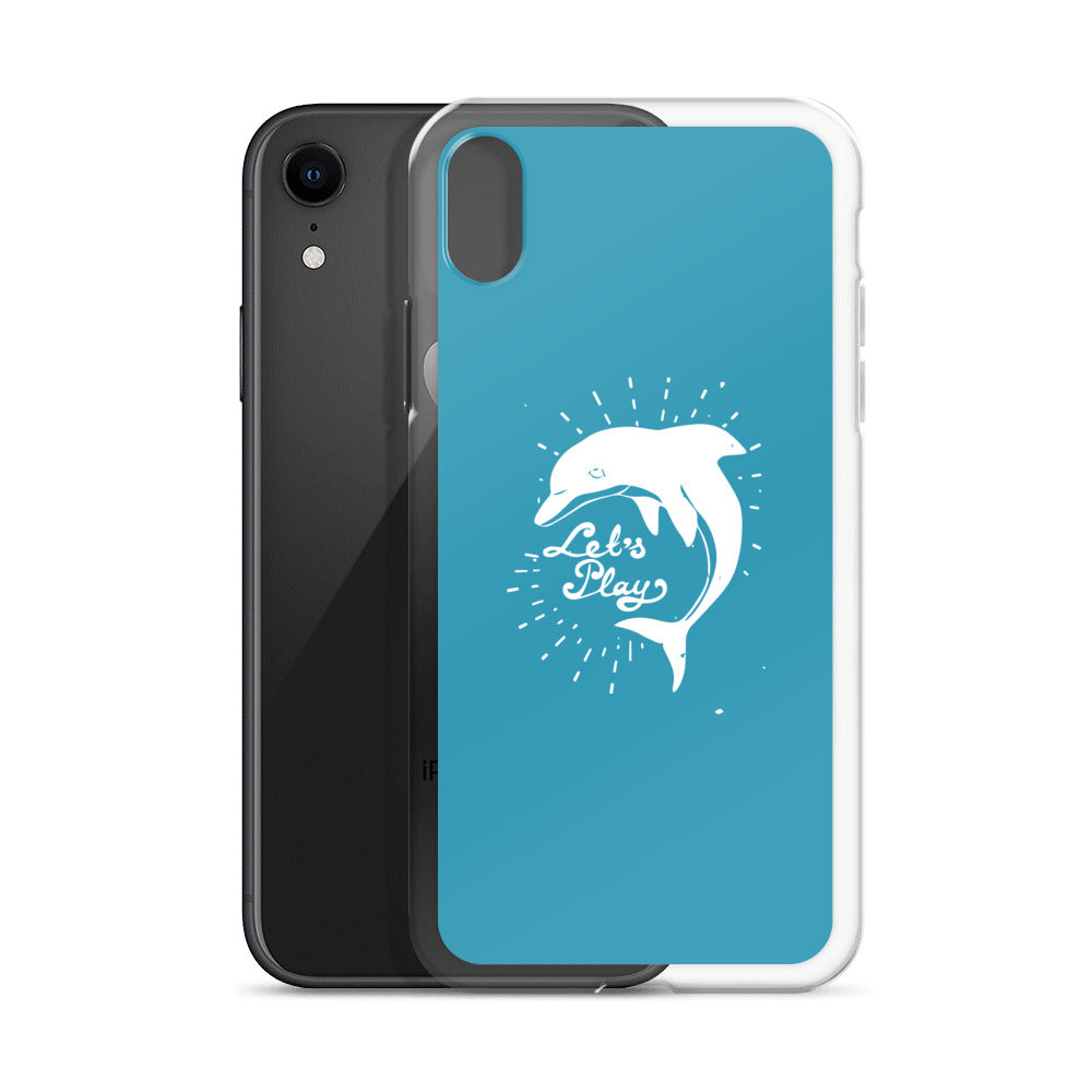 Let's Play iPhone Case Blue - Splashing Apparel