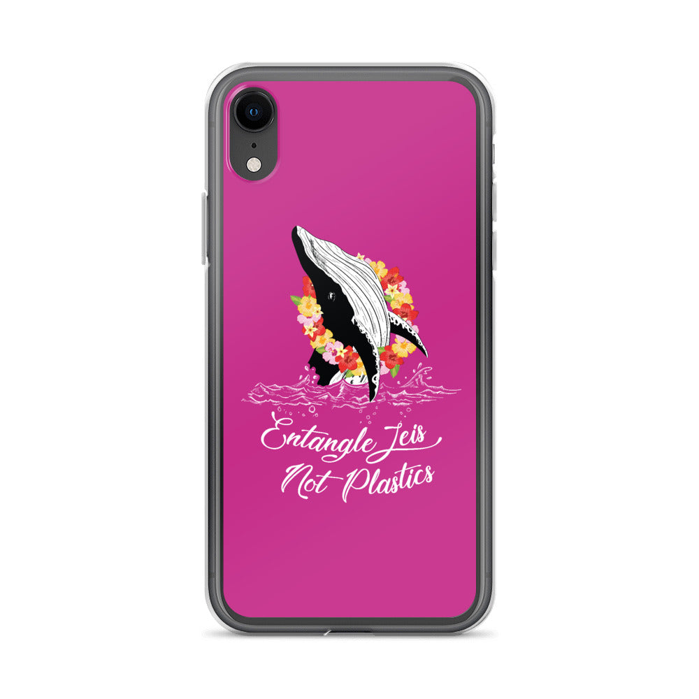 Entangle Leis Not Plastics iPhone Case Pink - Splashing Apparel