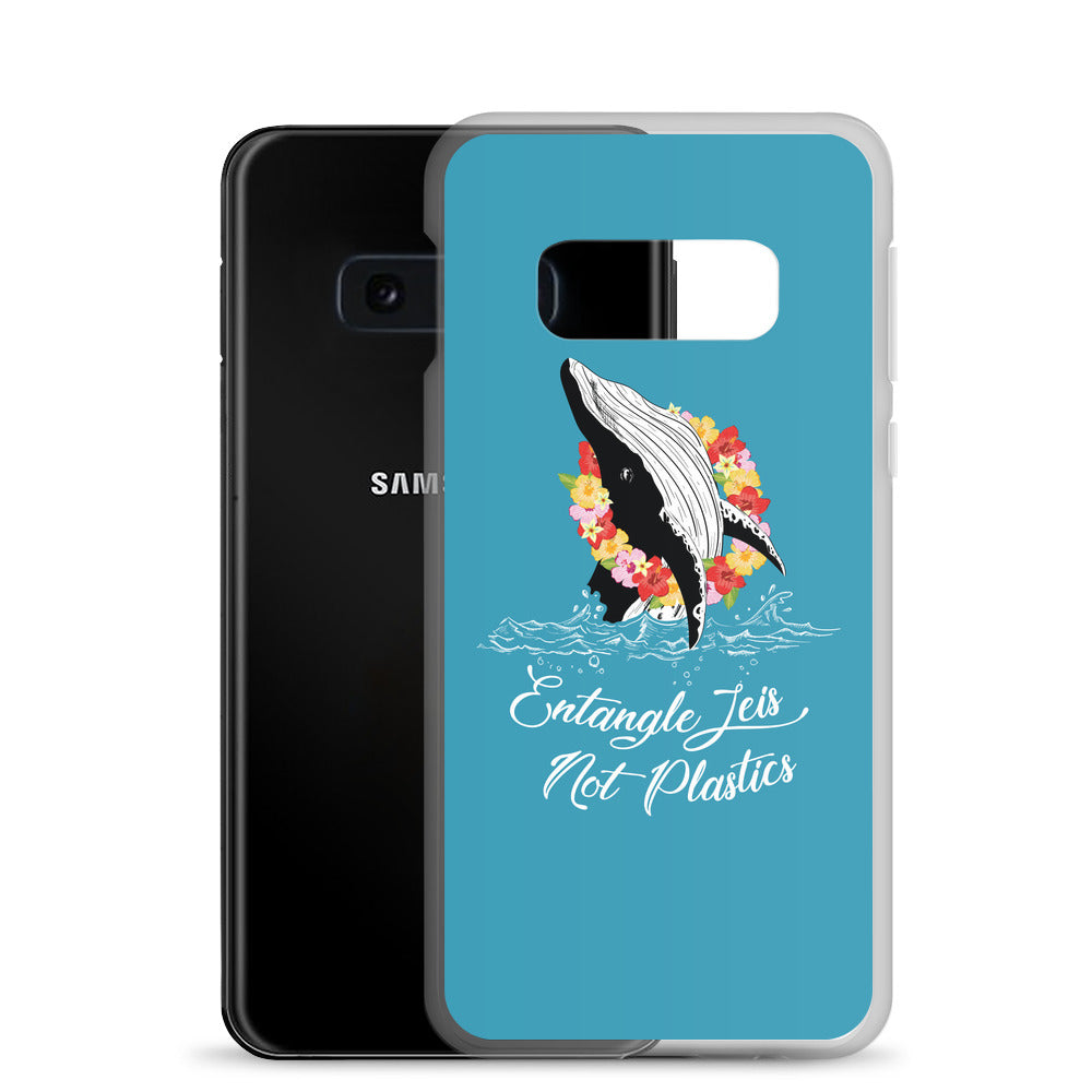 Entangle Leis Samsung Case Blue - Splashing Apparel
