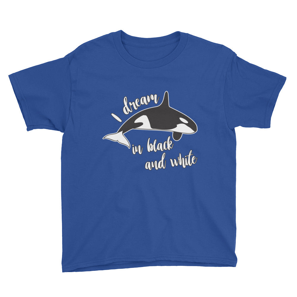 Dream in Black and White Kids Shirt - Splashing Apparel