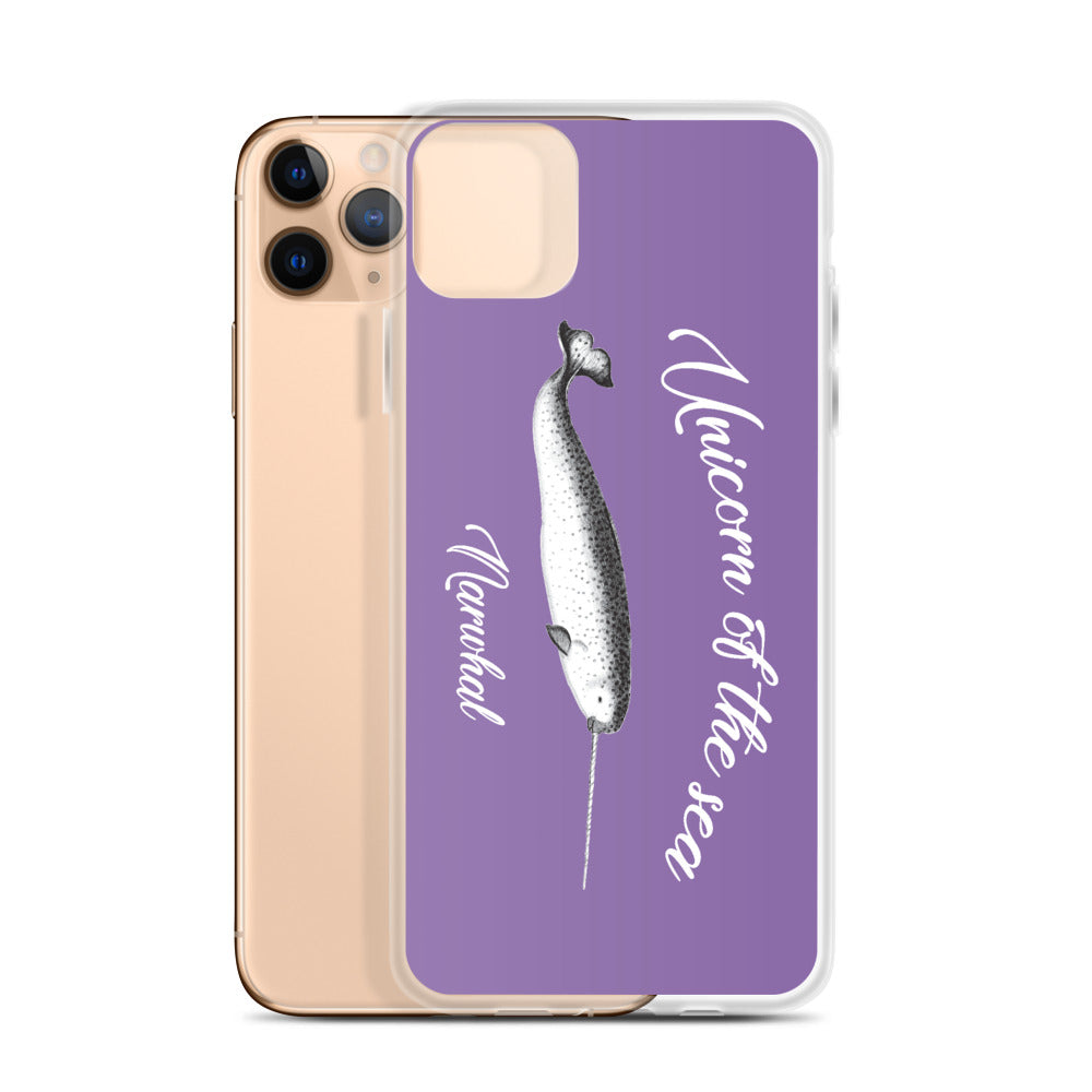Unicorn of the Sea iPhone Case Purple - Splashing Apparel