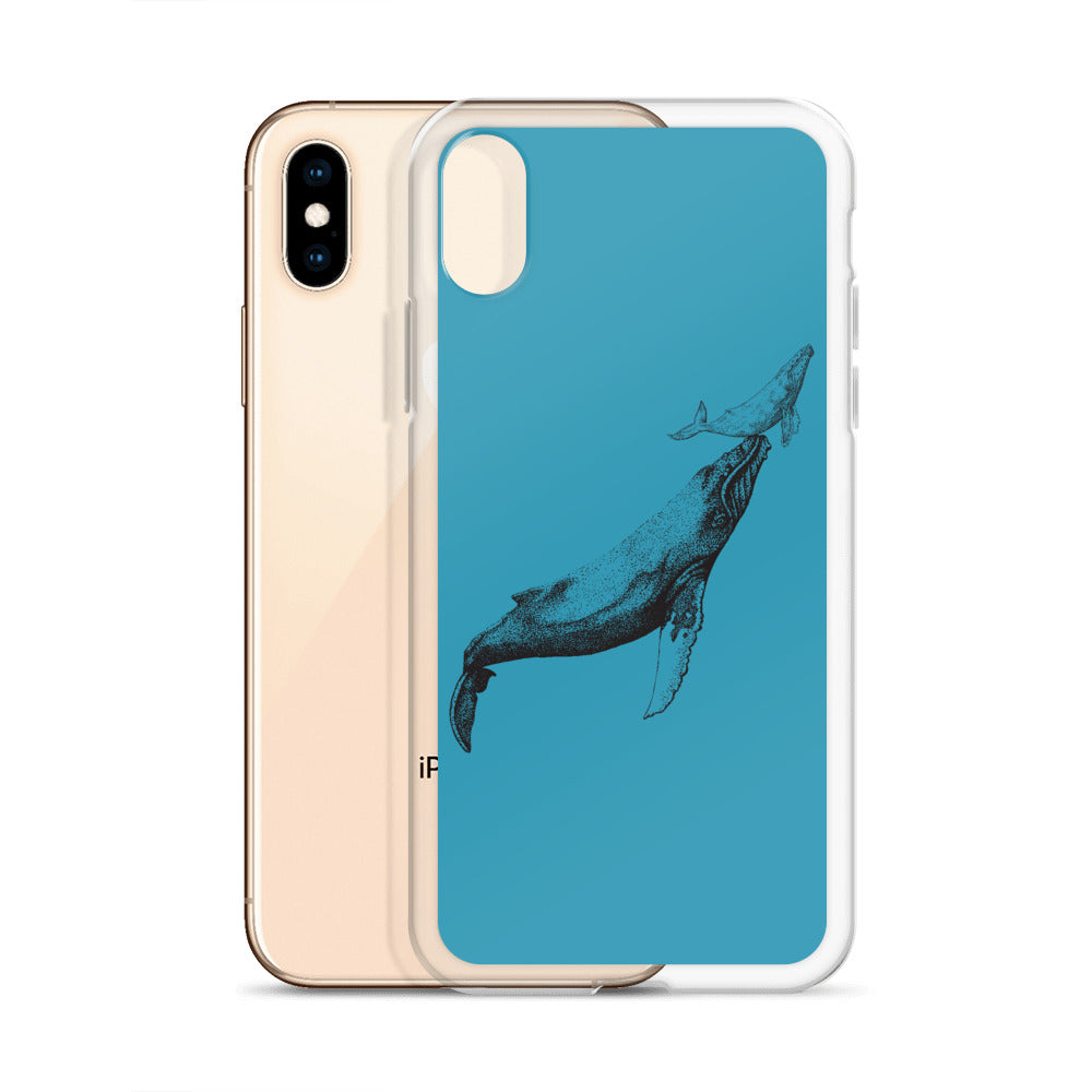First Breath iPhone Case Blue - Splashing Apparel