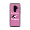 You Swam into My Heart Samsung Case Pink - Splashing Apparel