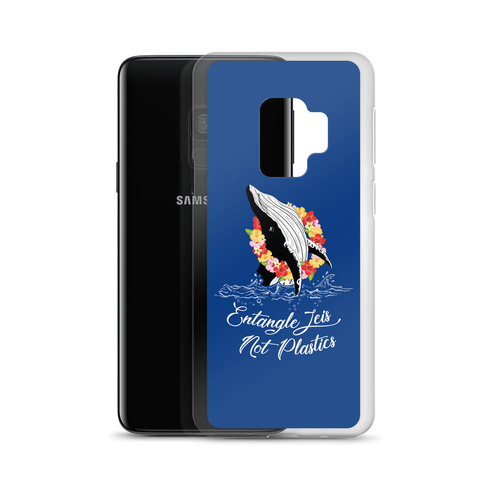 Entangle Leis Samsung Case Dark Blue - Splashing Apparel