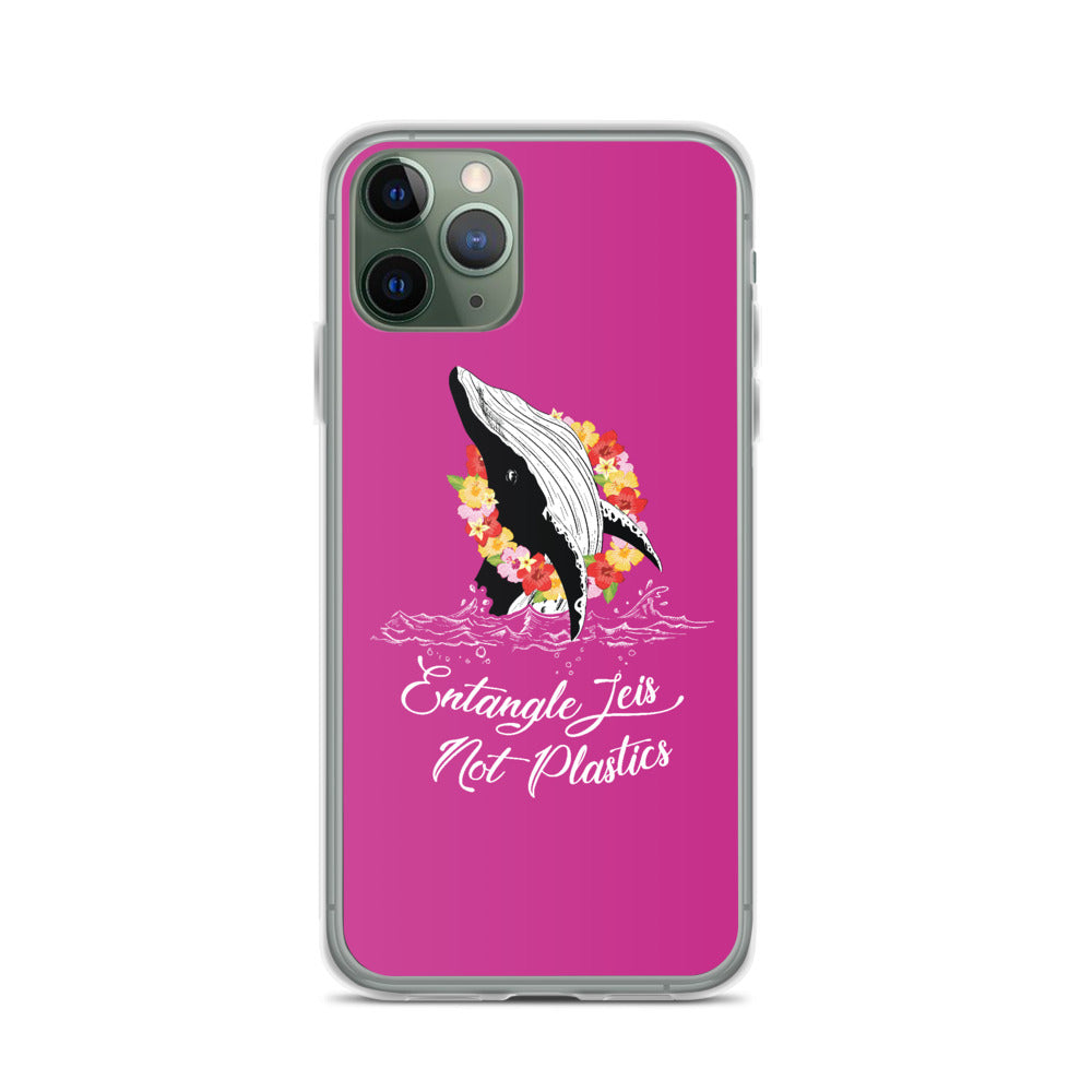 Entangle Leis Not Plastics iPhone Case Pink - Splashing Apparel