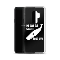 My Love Runs Deep Samsung Case Black - Splashing Apparel