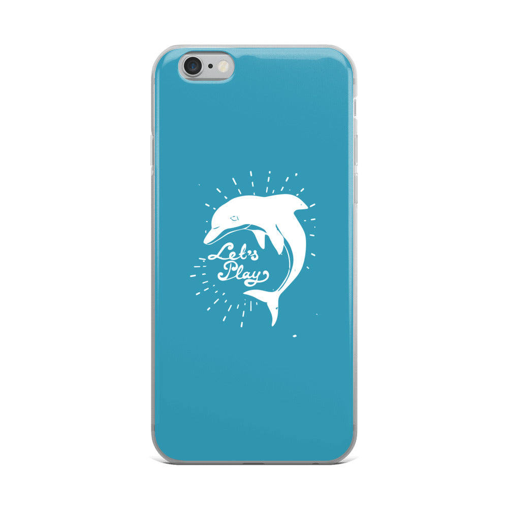 Let's Play iPhone Case Blue - Splashing Apparel