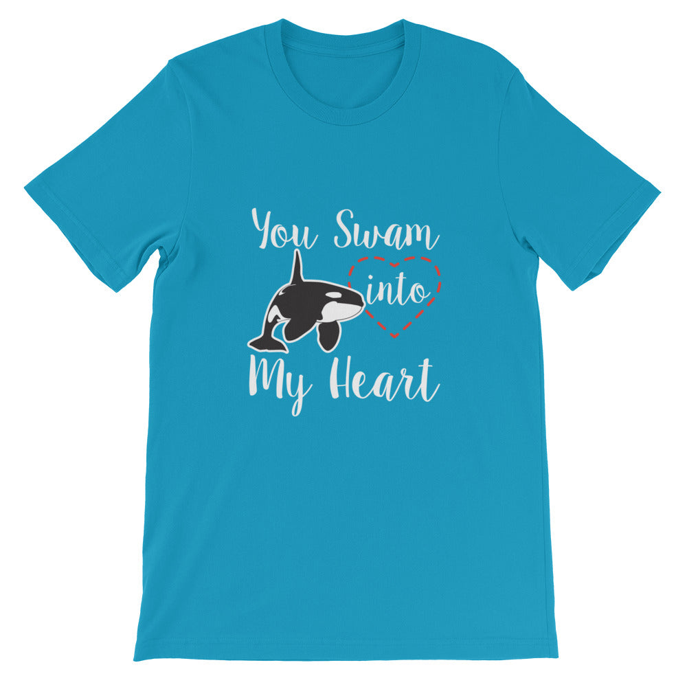 You Swam into My Heart T-Shirt - Splashing Apparel