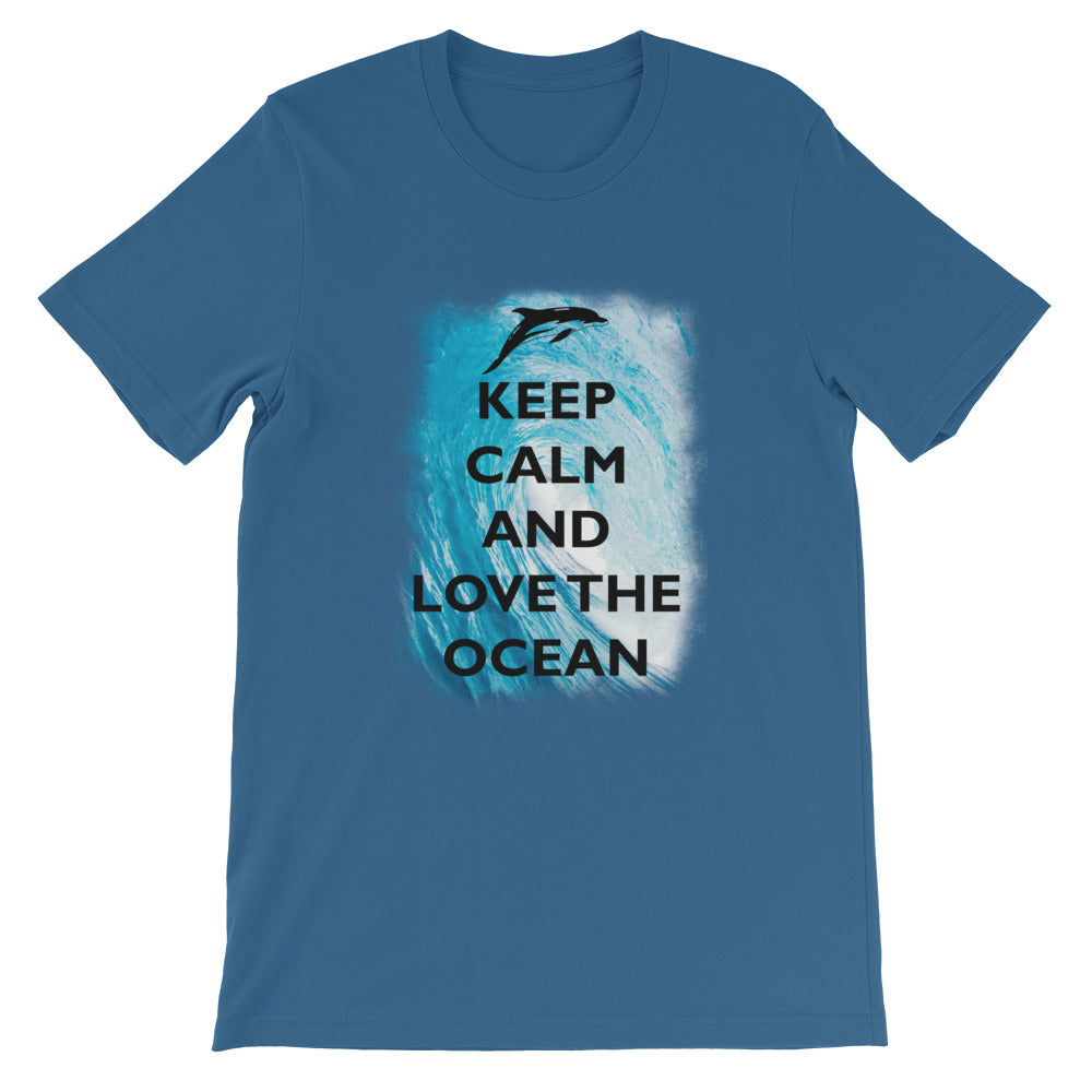 Keep Calm and Love the Ocean Shirt - Splashing Apparel