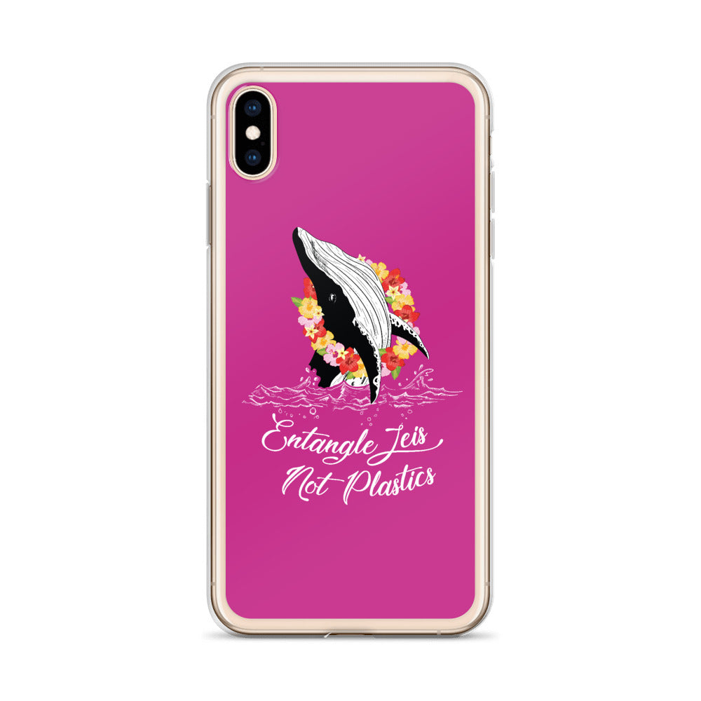 Entangle Leis Not Plastics iPhone Case Pink - Splashing Apparel