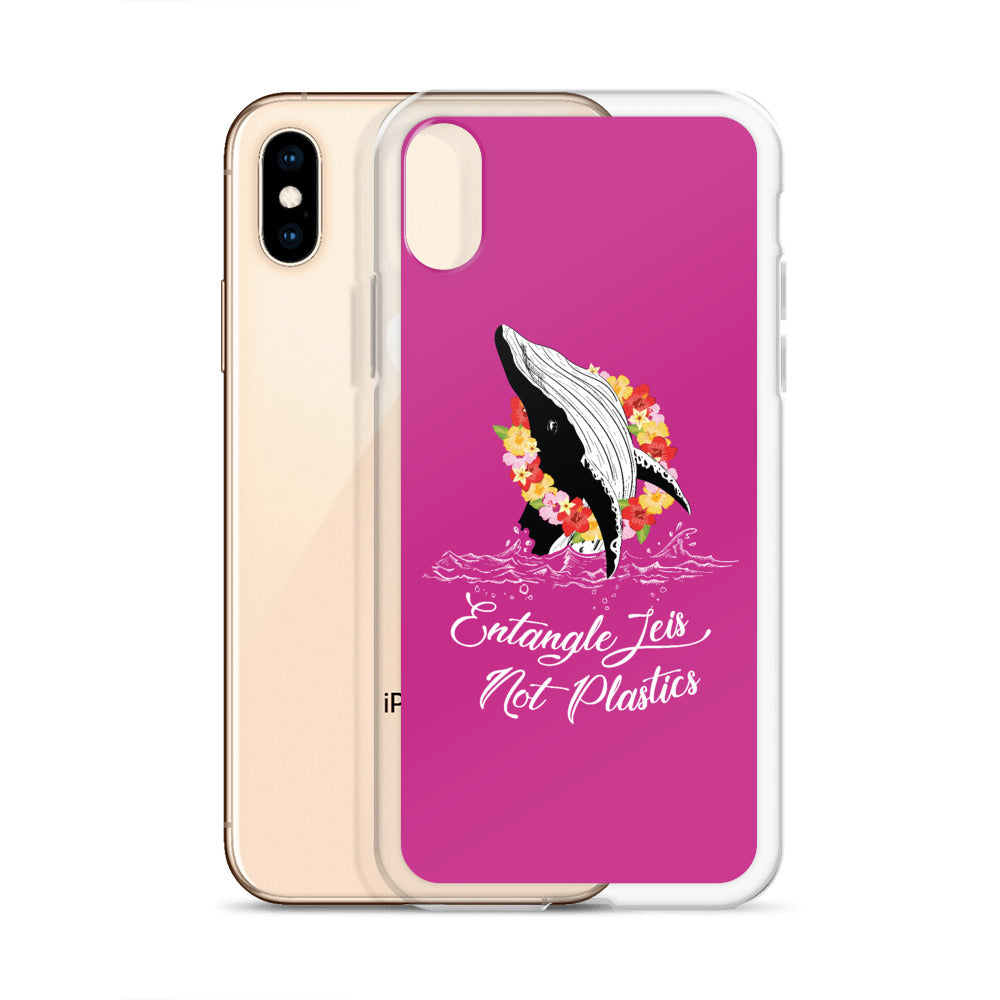 Entangle Leis Not Plastics iPhone Case Pink - Splashing Apparel