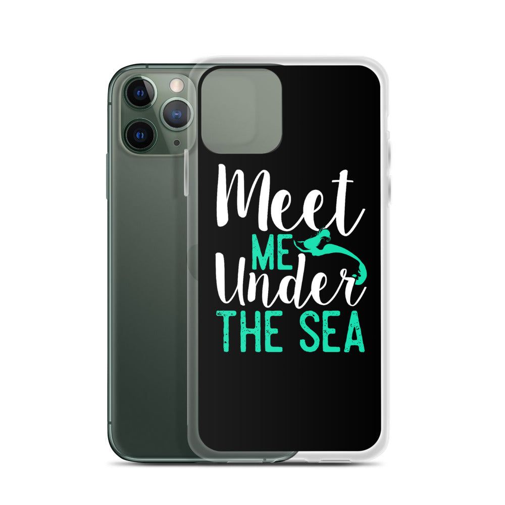 Meet Me Under the Sea iPhone Case Black - Splashing Apparel
