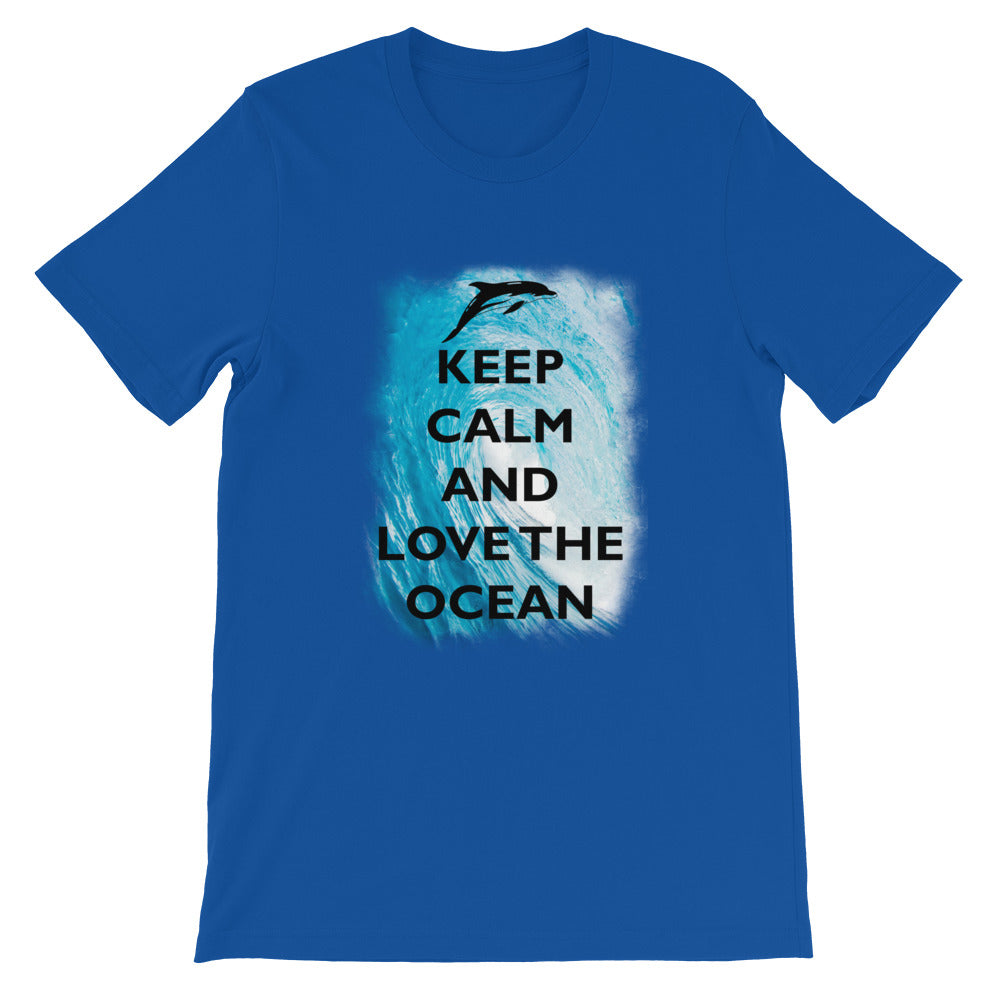 Keep Calm and Love the Ocean Shirt - Splashing Apparel