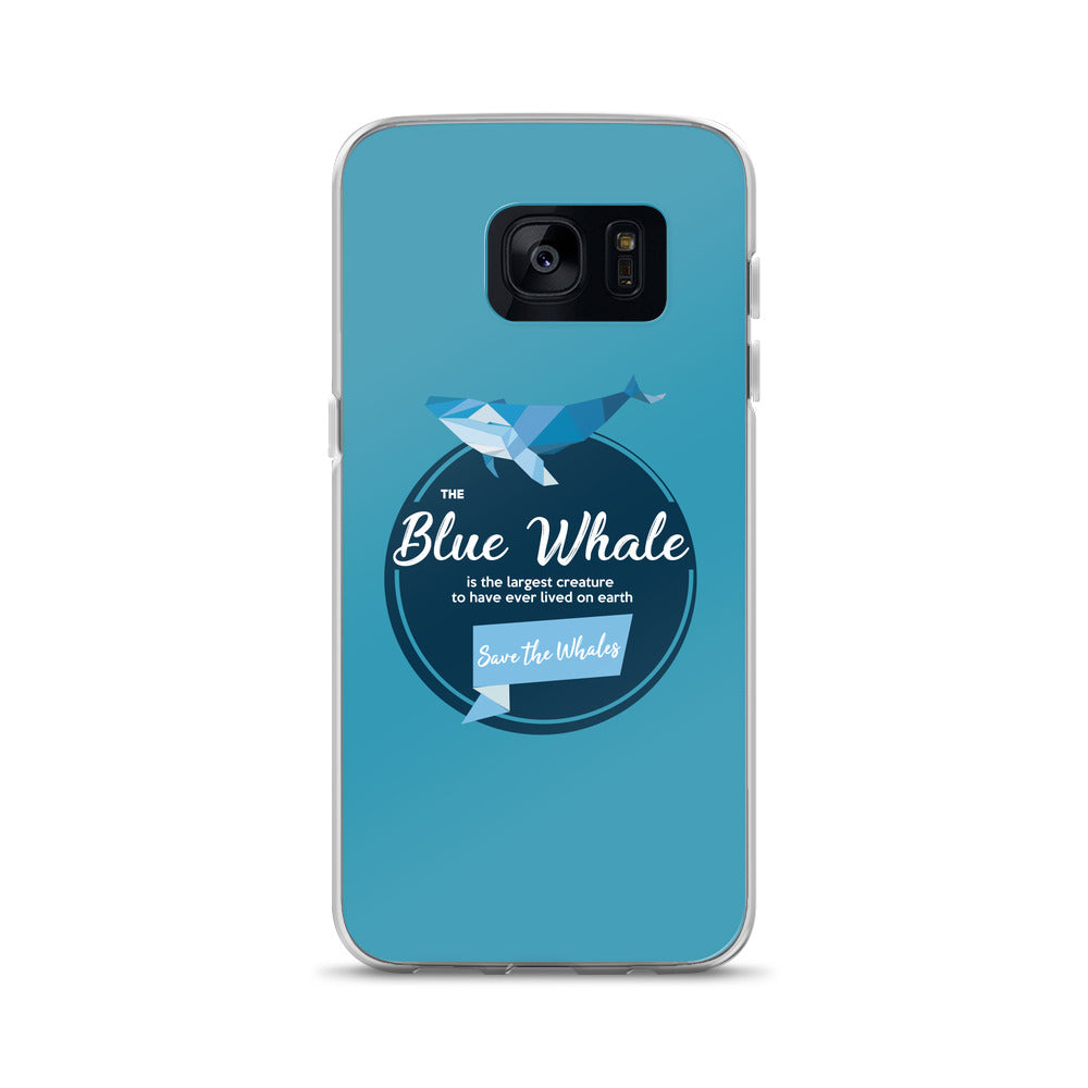 Blue Whale Samsung Case Blue - Splashing Apparel